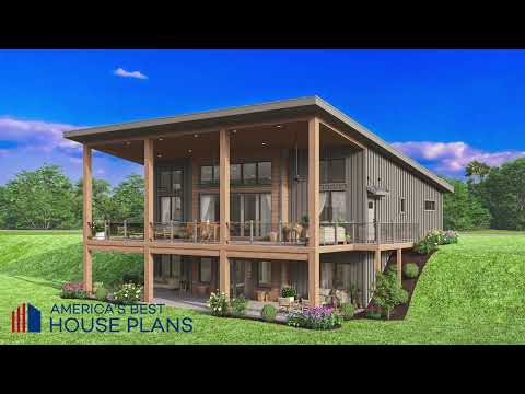 LAKE FRONT HOUSE PLAN 5032-00248 WITH INTERIOR