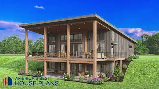 LAKE FRONT HOUSE PLAN 5032-00248 WITH INTERIOR