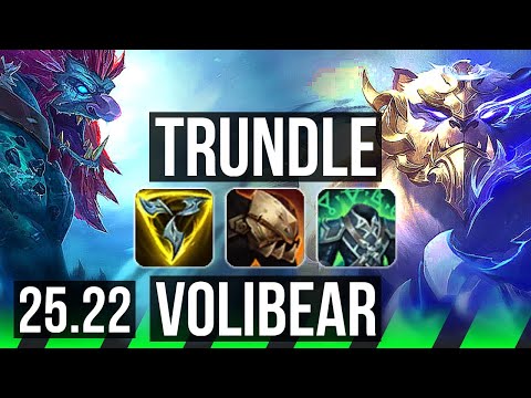 TRUNDLE vs VOLIBEAR (JGL) | 8/1/16, 68% winrate, Godlike | EUW Master | 25.22
