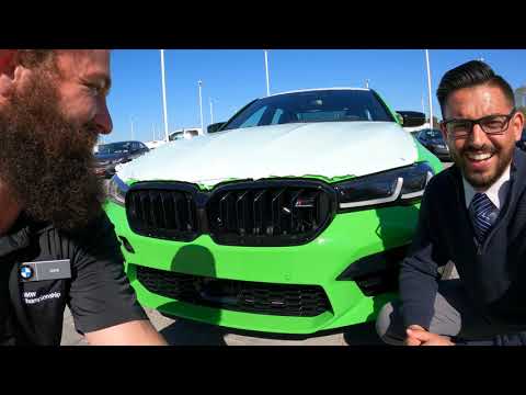 UNWRAPPING 2021 BMW M5 COMPETITION VERDE MANTIS!