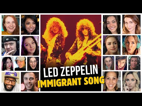 Led Zeppelin - Immigrant Song (Live) - Reaction Compilation