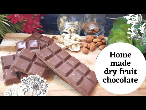 Homemade dry fruit chocolate recipe || How to make chocolate at home || #Susmita's Happy Land