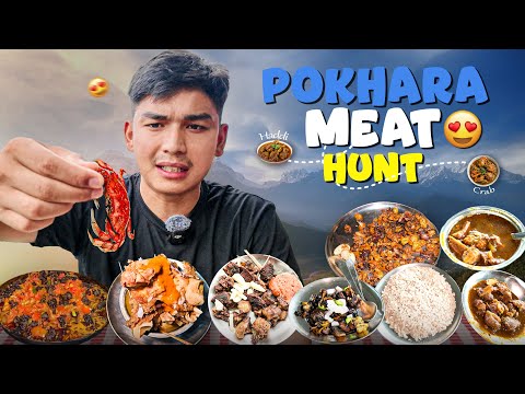Trying every type of meat in Pokhara | From Haddi to Crab | Pokhara Foodhunt Ep. 2