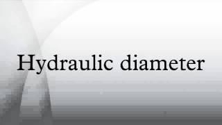 Hydraulic diameter