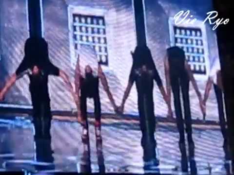 130602 SUPER SHOW 5 JAKARTA  Kangin & Eunhyuk kicked Kyu's butt