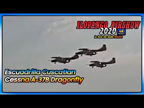 Escuadrilla Cuscatlan de la F.A.E.S en sus Cessna A-37B Dragonfly | Ilopango Airshow 2020