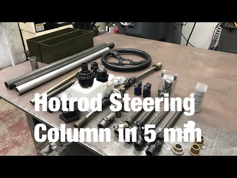Hotrod Steering Column in 5 min. - Mountains Garage - DIY - how_to