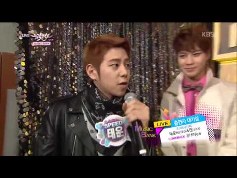 [130222] TAEWOON + SHINee + VIXX - Interview @ Music Bank