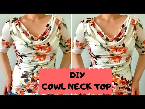 How to make a cowl neck top | Easy method | Beginners