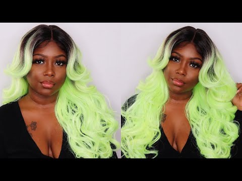 SLIME GREEN HAIR ZURY HOLLYWOOD BYD LACE H CHILL | HOLLYWOOD