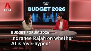 AI adoption rising, but uneven across sectors, says Indranee Rajah | Talking Point Budget Forum 2026