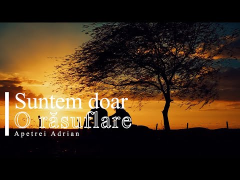 Suntem doar o răsuflare - Adrian Apetrei  (MUZICĂ CRESTINĂ 2024)