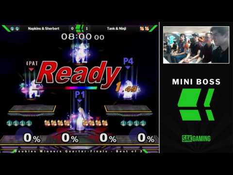 Mini Boss Doubles Winners Quarters - Napkins & Sherbert (Blue) vs Tank & Ninji (Red)