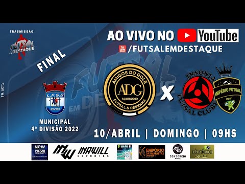 FINAL  4ª DIVISÃO MUNICIPAL DIADEMA INSONIA X AMIGOS DO GOLE