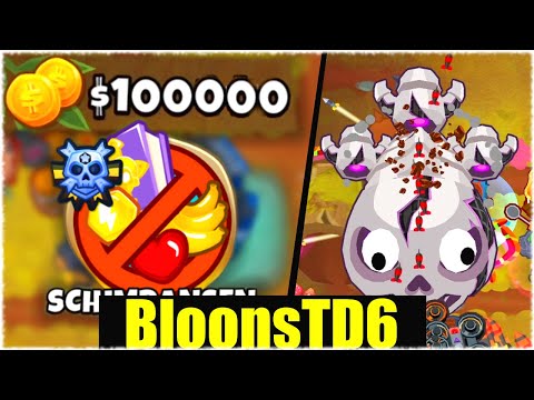 DIE SCHIMPANSEN 100k CHALLENGE! - Bloons Td6 [Deutsch/German]