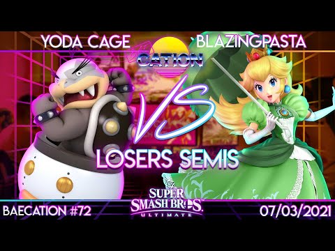 Baecation #72 - SSBU - DU | Yoda Cage (Bowser Jr.) vs. NPT | BlazingPasta (Peach) - Losers Semis