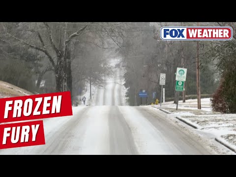Freezing Rain Impacts Mississippi As A Massive Winter Storm Affects The Region
