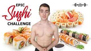 1000 SUBSCRIBERS SPECIAL! THE 100 SUSHI CHALLENGE! (I almost died!)
