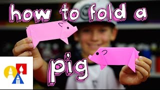 How To Fold An Origami Pig