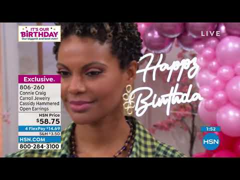 Connie Craig Carroll Jewelry Cassidy Hammered Open Earri...