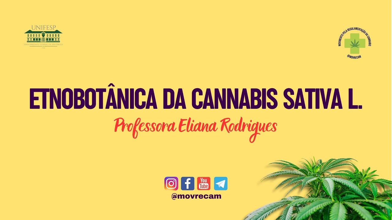 2ª Aula - Etnobotânica da Cannabis sativa L. - Profª Eliana Rodrigues