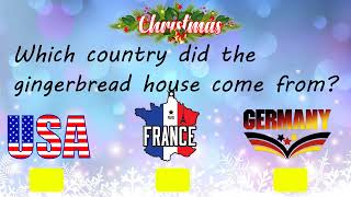 Christmas quiz. Christmas trivia. Christmas test.