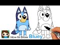 How To Draw Bluey The Puppy Disney