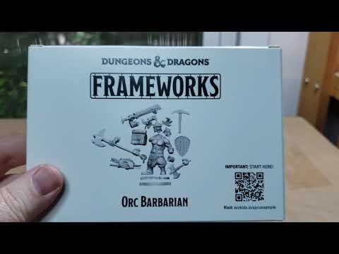 Unboxing Wizkids Frameworks Dungeons and Dragons Miniatures.
