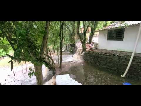 Enchente Rio Grande do Sul 2024 Nova Palma - Após queda do muro em nossa casa.