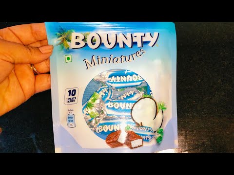 BOUNTY Miniatures chocolate Unboxing & Review | Bounty coconut chocolate Review / Chatpat Review