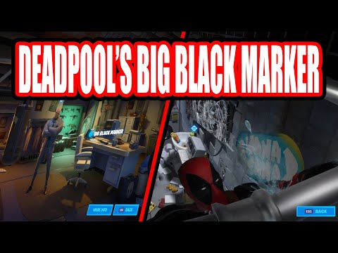 Deadpools Challenge Week 6 | Deadpools Big Black Marker | Deadpool skin | Fortnite
