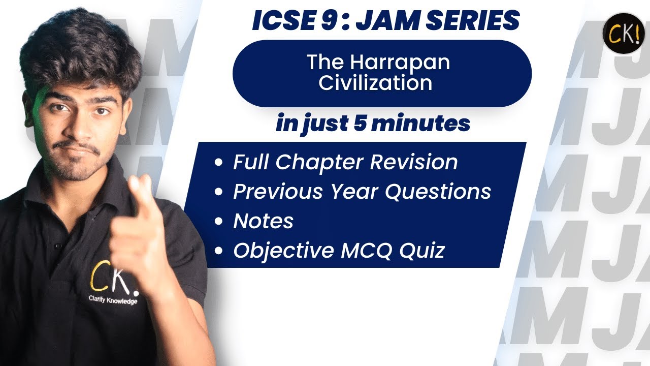 The Harrapan Civilization | ICSE Class 9 | Revision | One Shot | PYQs | Notes | MCQ | 2023