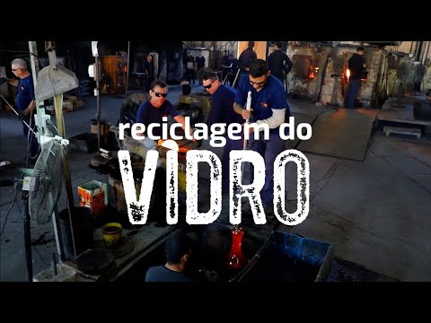 Fábrica de reciclagem de vidros