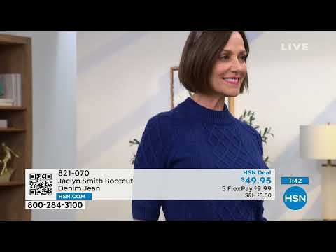 Jaclyn Smith Stretch Denim Bootcut Jean