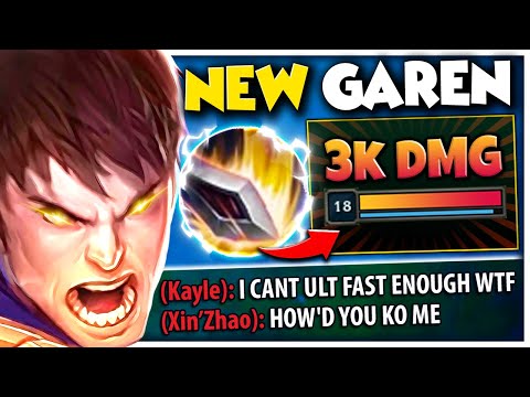 I created a NEW WAY to play Garen... 2 items = 3000+ DMG with ONE Q 😳😳