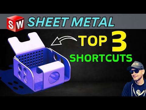 TOP 3 SOLIDWORKS Sheet Metal Shortcuts - Best tips and tricks! Edge Flange, G-Key, Corner Breaks!