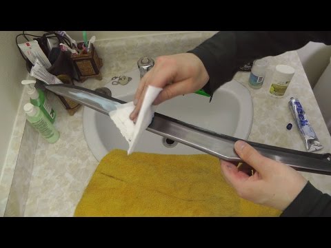 YouTube video about: How to clean a katana with household items?