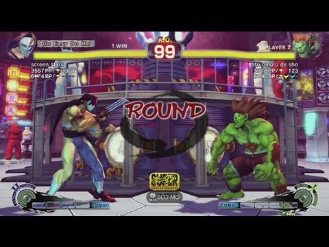 screen stars (Claw) vs. Taku (Blanka) - SSFIV AE 2012 Match
