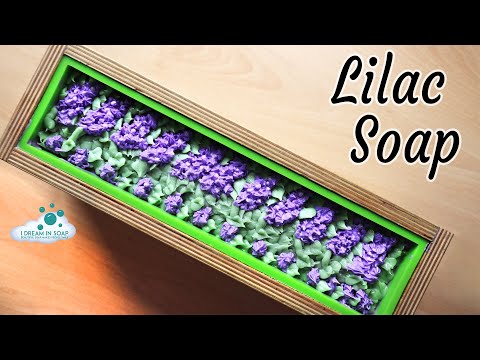 Cold process soap making and cutting, ombre soap, soap flower piping, mini drop swirl.