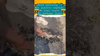 poor quality asphalt #pavement #civilengineering #engineering #fatigue #error #binder #road #india