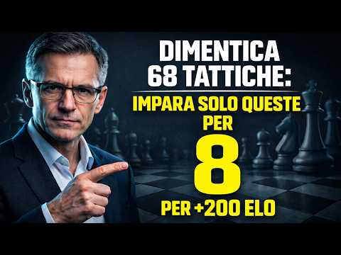 Dimentica 68 tattiche: Impara solo queste 8 per +200 Elo