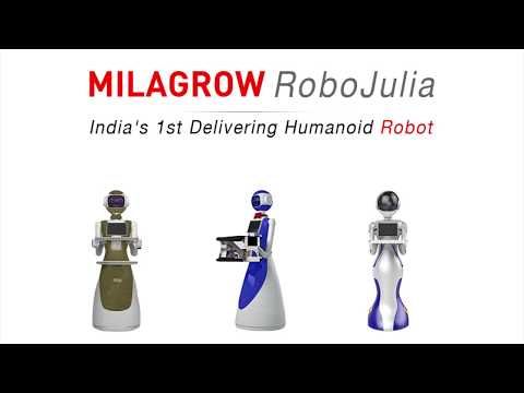 Milagrow robo julia restaurant delivery robot