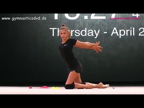 Aleksandra Soldatova Ribbon Podium Training - World Cup Baku 2017