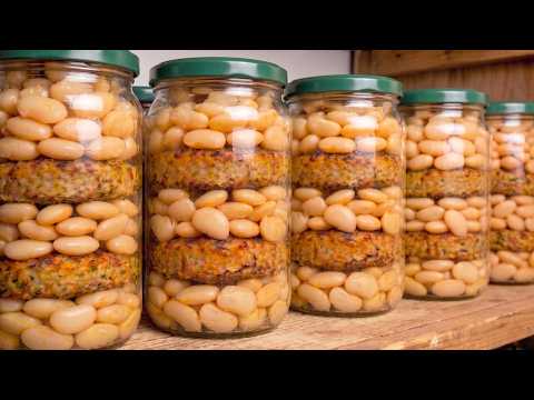 WHEN SHELVES GO EMPTY: This Meat Patties & Beans Jar will feed your family. 5-YEAR SHELF LIFE!