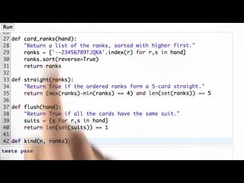 Ace Low Straight Design of Computer Programs