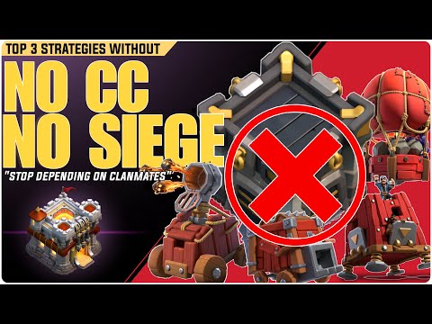 Top 3 Attacks Without CC Troops and Siege Th11  | Best TH11 Attack Strategy