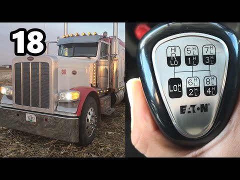 how to drive a 18 speed trailer well explained for beginners - how to drive a truck how to shift gea