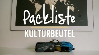 Packliste Kulturbeutel