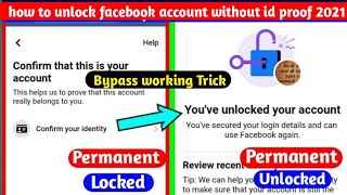 how to unlock facebook account without I