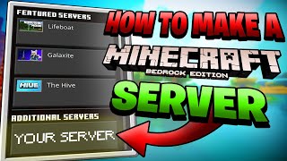 How to Make a Minecraft Bedrock Server 2021 | Start to Finish Set-up